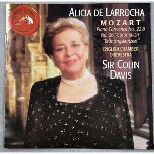 Alicia De Larrocha Mozart Piano Concertios 22 & 26 Music CD - 37116cd